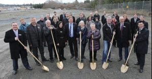 Ground breaking photo at Belmont Market in Langford BC