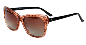 Photograph of DiValdi DV 0133 sunglasses, featuring a beautiful mocha mousse pattern on the frames.